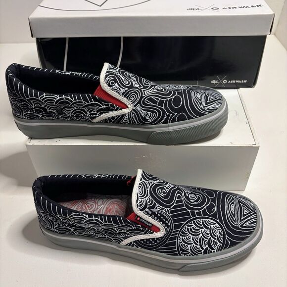 STPL x Airwalk Slip On Vintage 2009 Classic Shoe SKATE Wearable Art Jeff Staple main image 10
